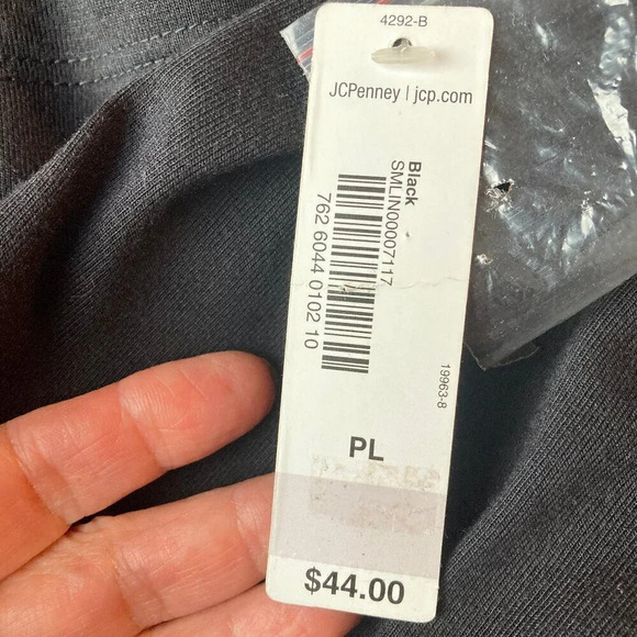 a.n.a Black T-shirt With Beaded Jeweled Collar, Size Petite Large, New With Tags - Picture 12 of 13